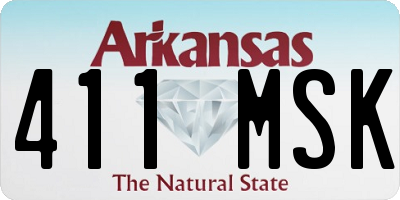 AR license plate 411MSK