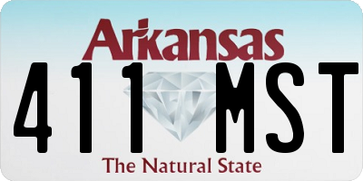 AR license plate 411MST