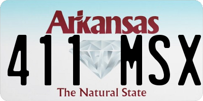 AR license plate 411MSX