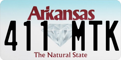 AR license plate 411MTK