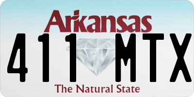 AR license plate 411MTX