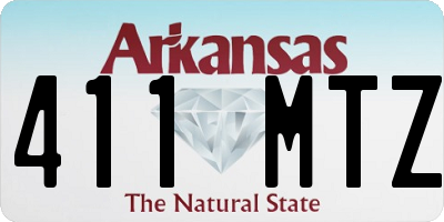 AR license plate 411MTZ