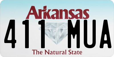 AR license plate 411MUA