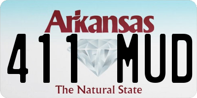 AR license plate 411MUD