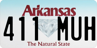 AR license plate 411MUH