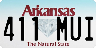 AR license plate 411MUI
