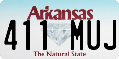 AR license plate 411MUJ