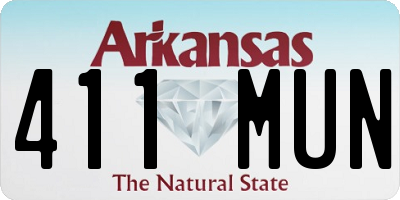 AR license plate 411MUN