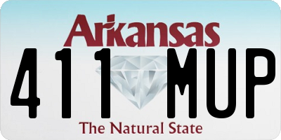 AR license plate 411MUP