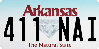AR license plate 411NAI