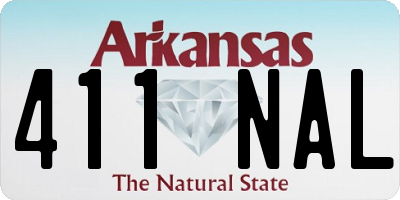 AR license plate 411NAL