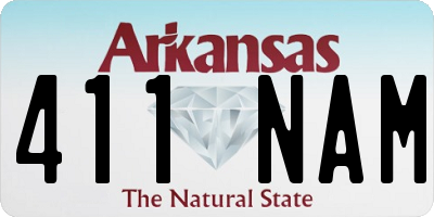 AR license plate 411NAM