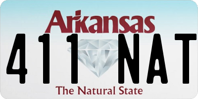 AR license plate 411NAT