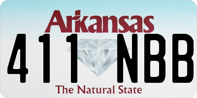 AR license plate 411NBB