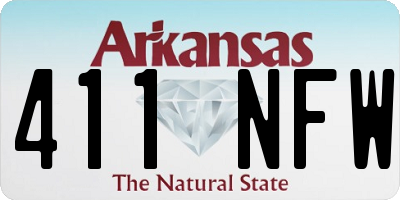AR license plate 411NFW