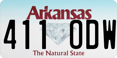 AR license plate 411ODW