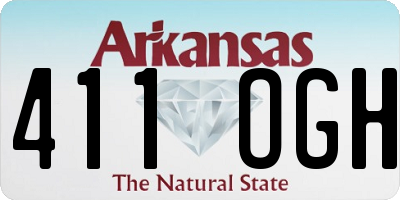 AR license plate 411OGH