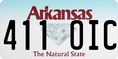 AR license plate 411OIC