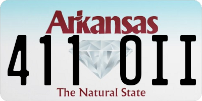 AR license plate 411OII