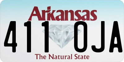 AR license plate 411OJA