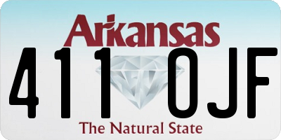 AR license plate 411OJF