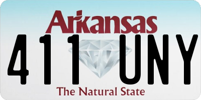 AR license plate 411UNY