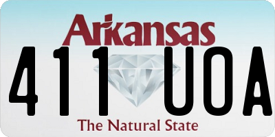 AR license plate 411UOA