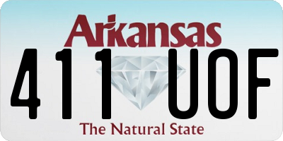 AR license plate 411UOF