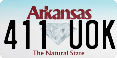 AR license plate 411UOK