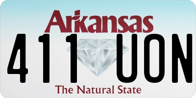 AR license plate 411UON