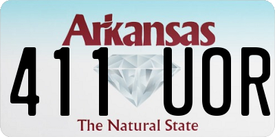 AR license plate 411UOR