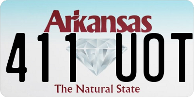 AR license plate 411UOT