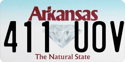 AR license plate 411UOV