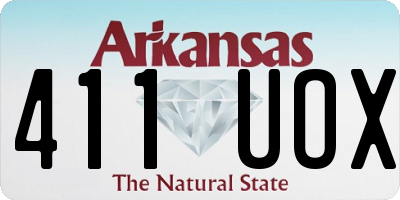 AR license plate 411UOX