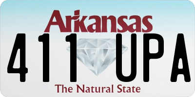 AR license plate 411UPA