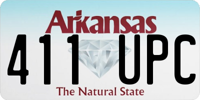 AR license plate 411UPC
