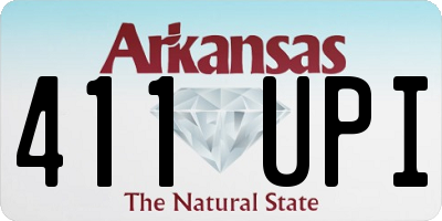 AR license plate 411UPI