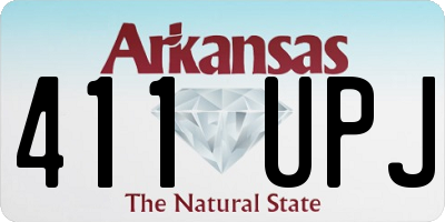 AR license plate 411UPJ