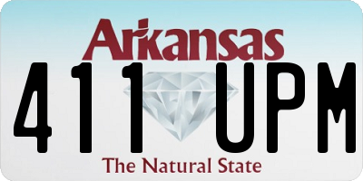 AR license plate 411UPM