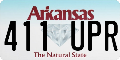 AR license plate 411UPR