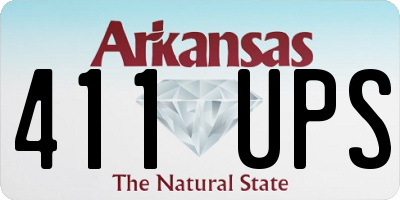 AR license plate 411UPS