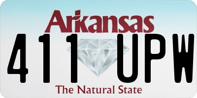 AR license plate 411UPW