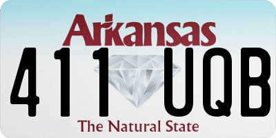 AR license plate 411UQB