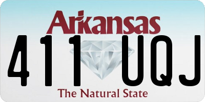 AR license plate 411UQJ