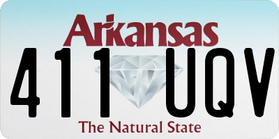 AR license plate 411UQV