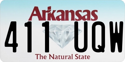 AR license plate 411UQW