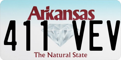 AR license plate 411VEV