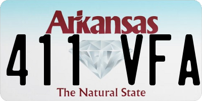 AR license plate 411VFA