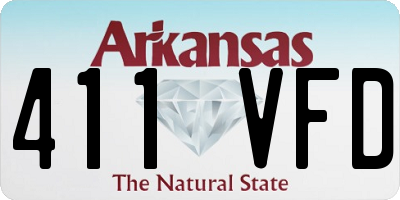AR license plate 411VFD