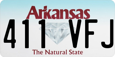 AR license plate 411VFJ